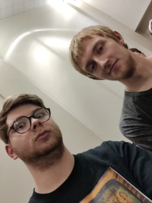 portrait style photo of two youth group members