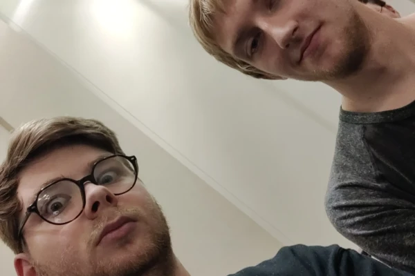 portrait style photo of two youth group members